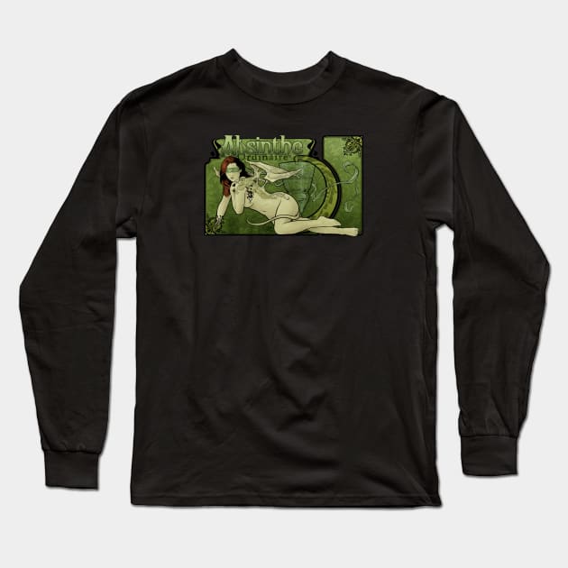 Absinthe 3 Long Sleeve T-Shirt by jpowersart